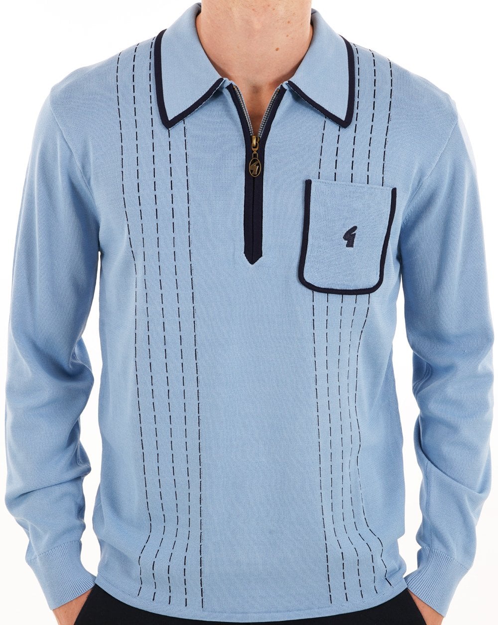 Gabicci Vintage Darron Archive Polo Blue