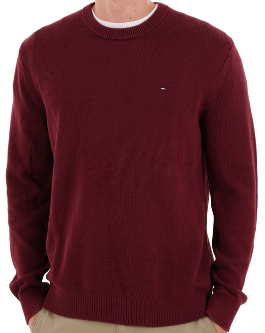 Tommy Jeans Essential Crew Jumper Red Wine