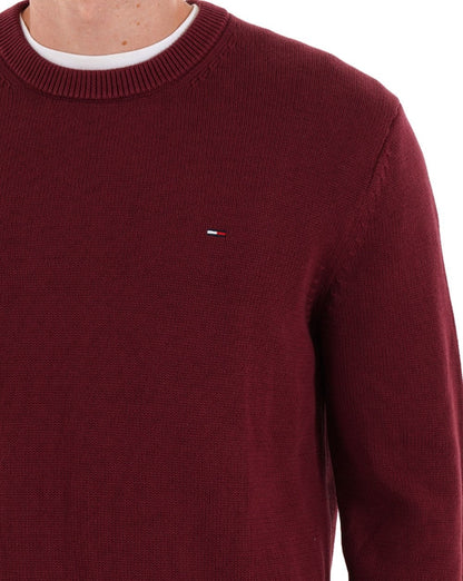 Tommy Jeans Essential Crew Jumper Red Wine