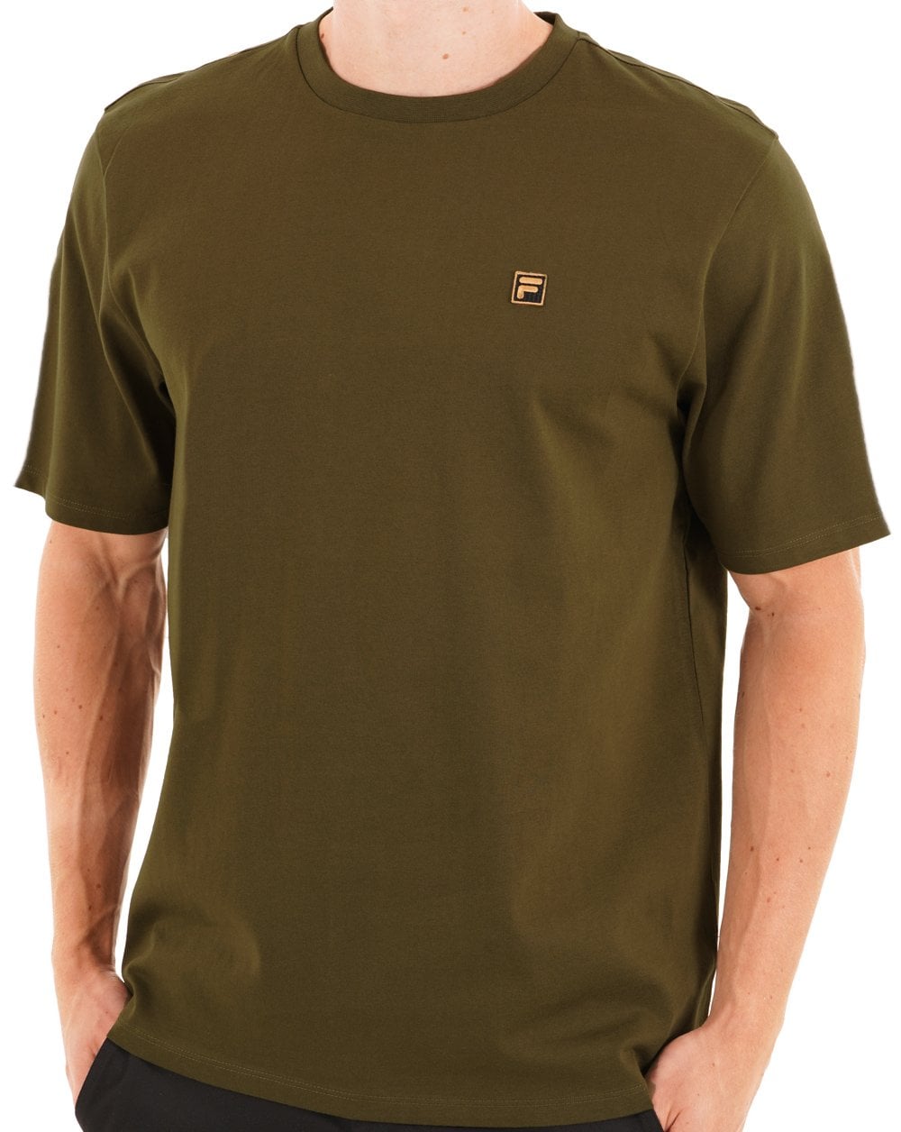Fila Gold Yaxley T Shirt Dark Olive