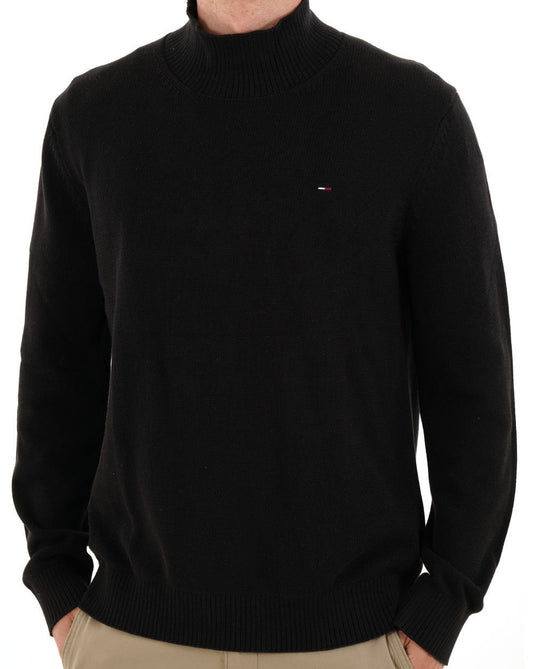 Tommy Jeans Essential Turtle Neck Jumper Black