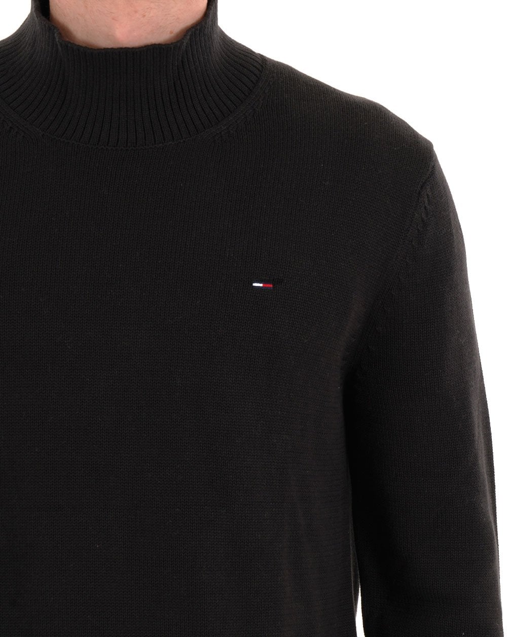 Tommy Jeans Essential Turtle Neck Jumper Black