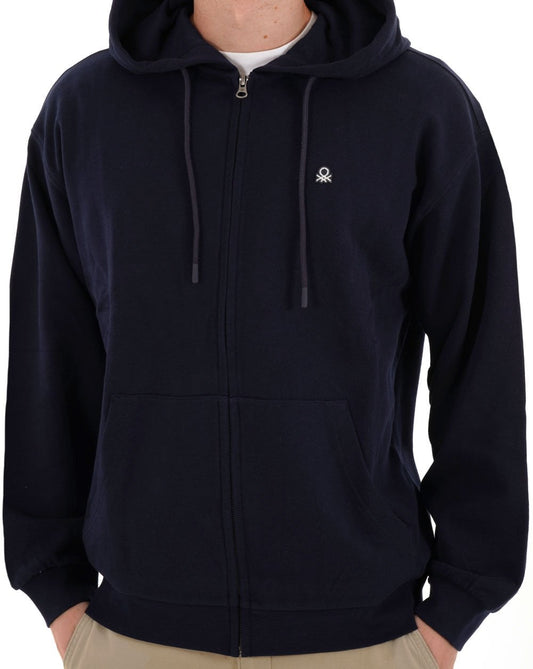 Benetton Full Zip Hoody Navy
