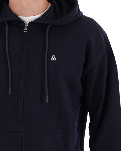 Benetton Full Zip Hoody Navy