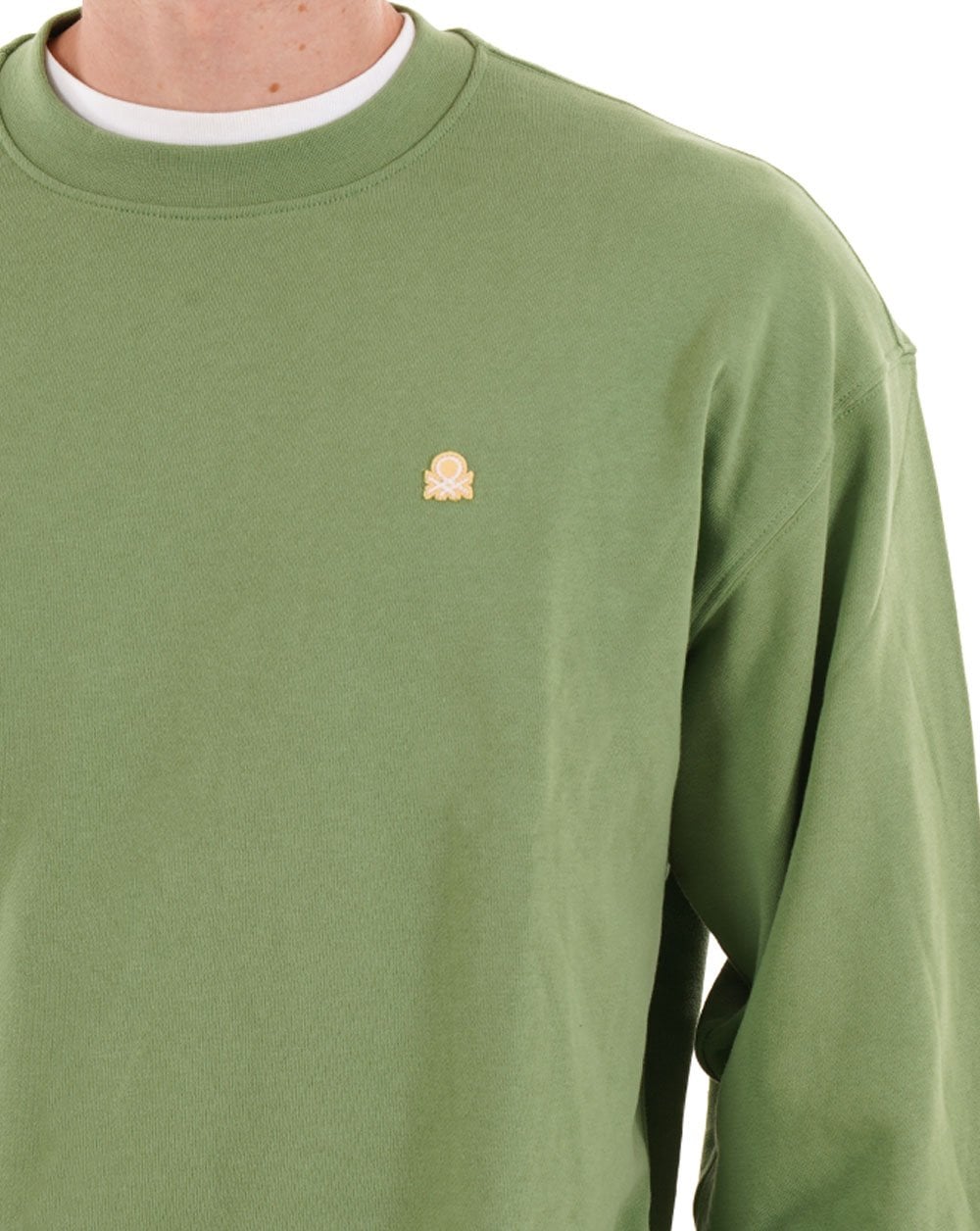 Benetton Logo Sweatshirt Sage