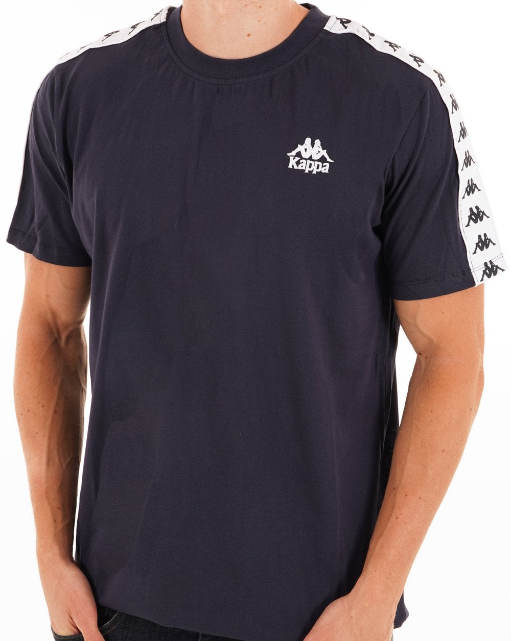 Kappa Umara T Shirt Dark Blue/White