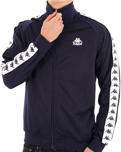 Kappa Lyman Track Top Navy Blue/White