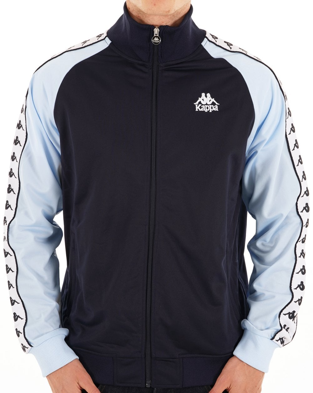 Kappa Uriah Track Top Navy/Sky Blue
