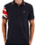 Trojan Union Flag Sleeve Polo Navy