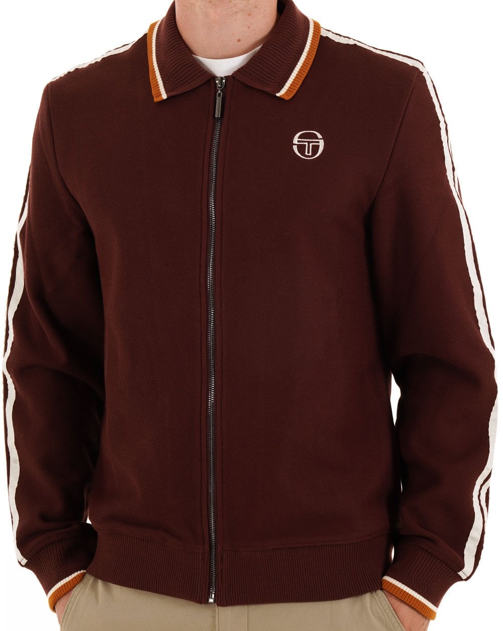 Sergio Tacchini Giorno Track Top Dark Brown