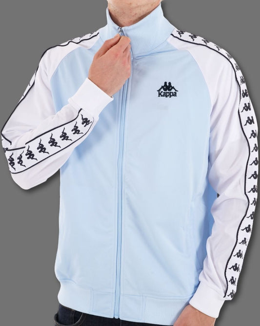 Kappa Uriah Track Top Sky Blue/White