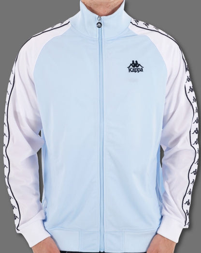Kappa Uriah Track Top Sky Blue/White