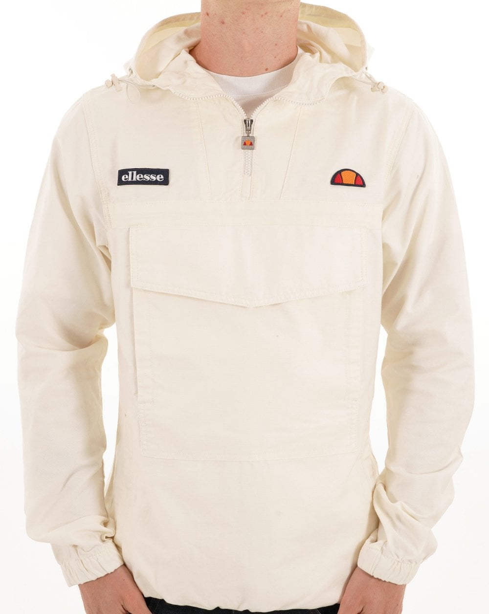 Ellesse Mont Canvas Overhead Jacket Off White