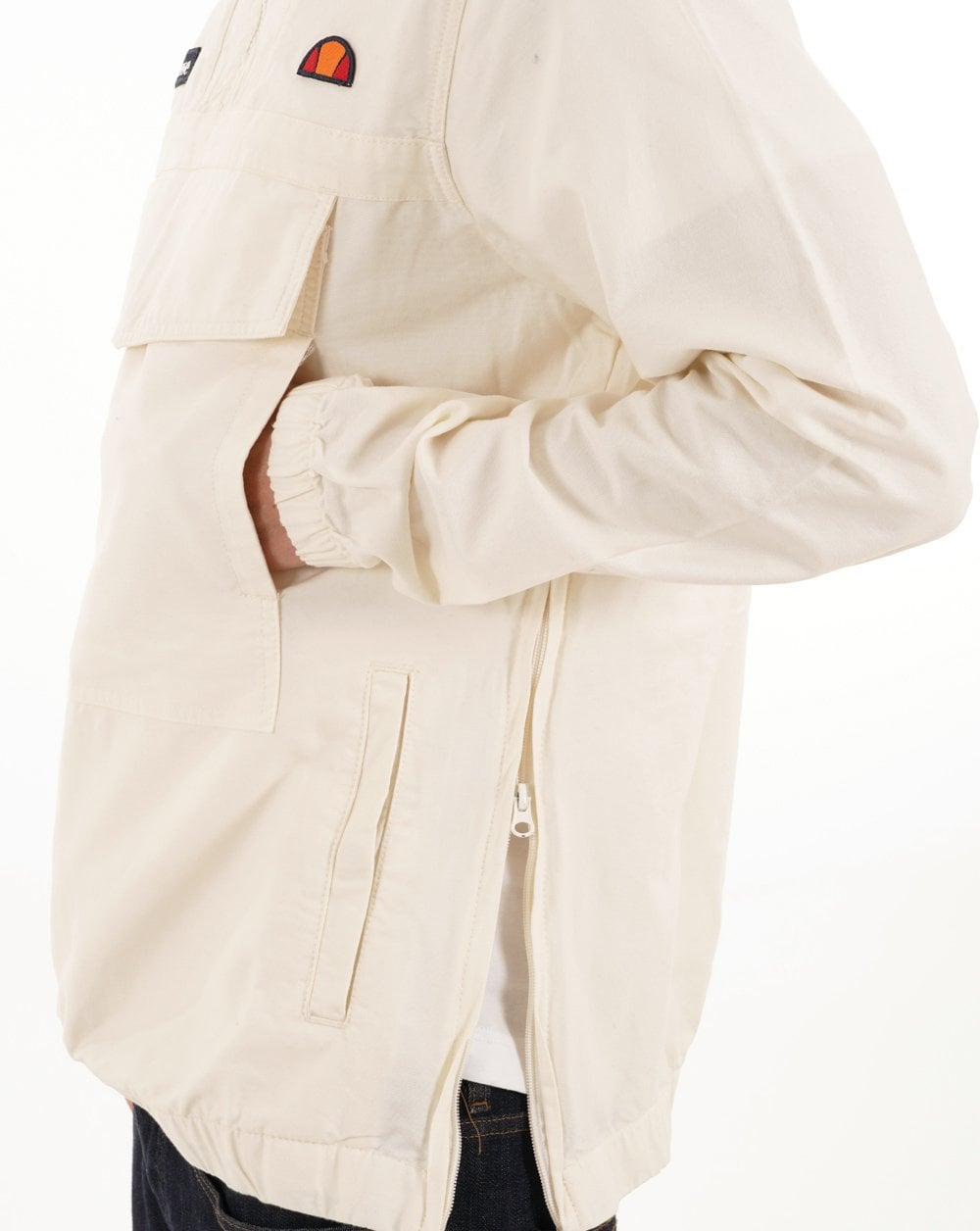 Ellesse Mont Canvas Overhead Jacket Off White