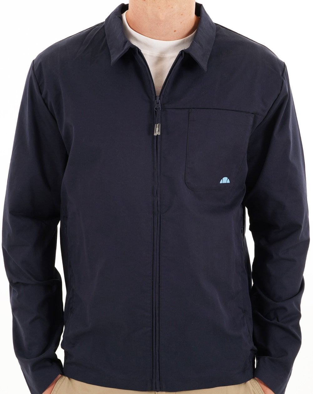 Ellesse Lecote Overshirt Style Zip Jacket Navy