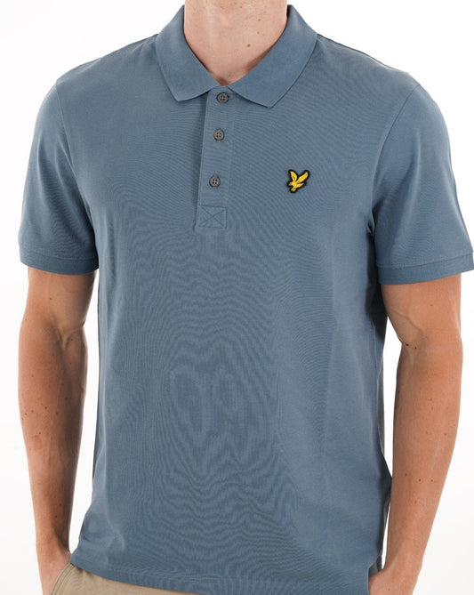 Lyle & Scott Plain Polo Shirt Ocean Sky