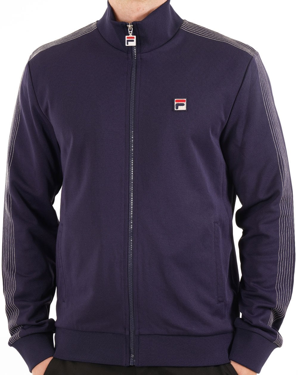 Fila Vintage Stitch Detail Track Top Navy