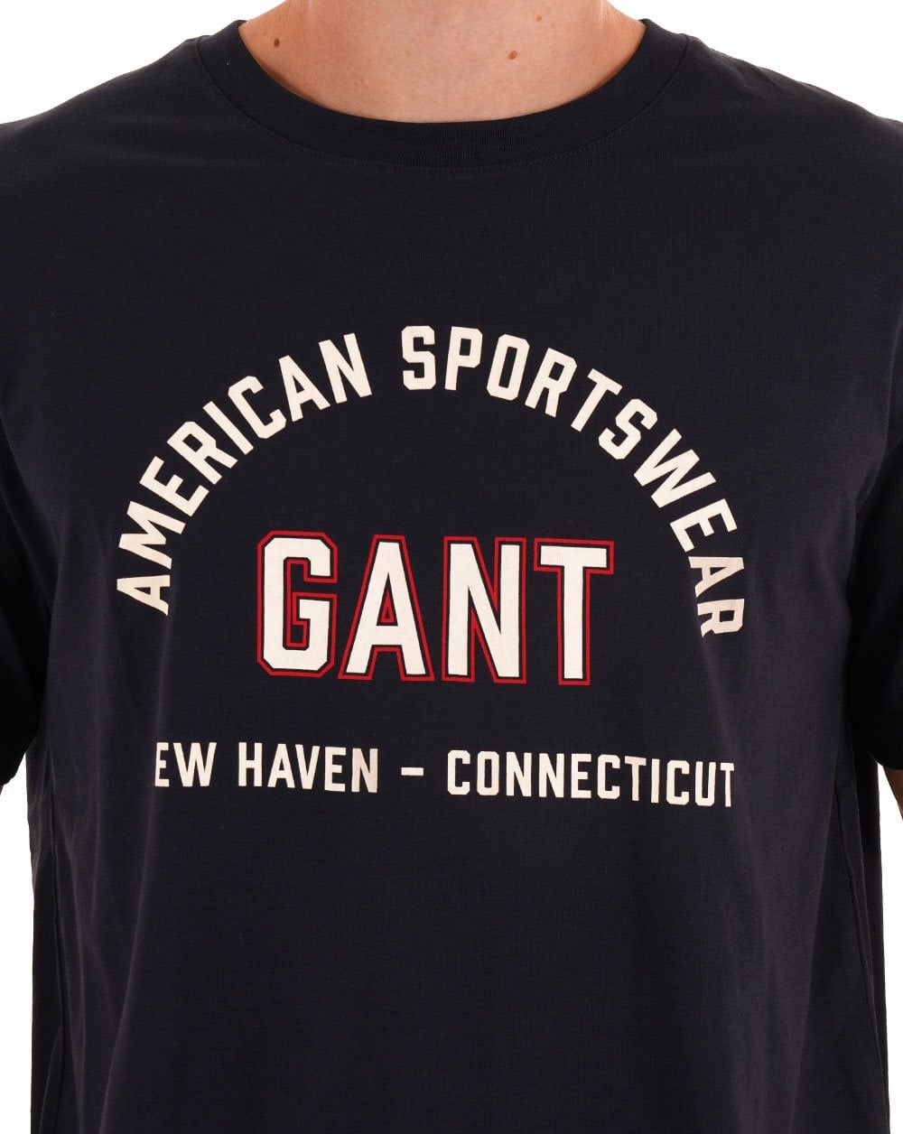 Gant Graphic T Shirt Navy Blue