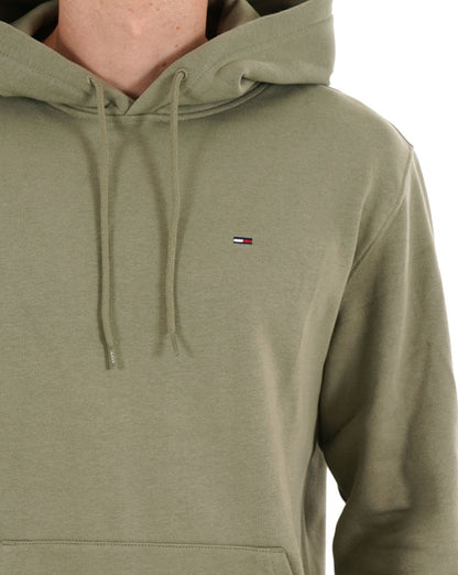 Tommy Jeans Flag Patch Hoodie Utility Sage