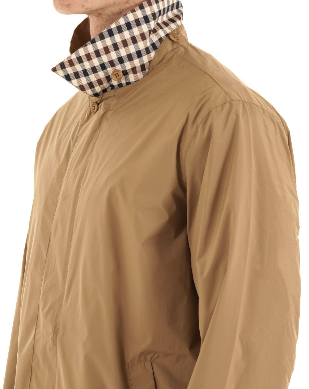 Aquascutum Packable Trench Coat Khaki