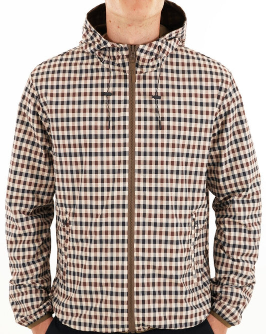 Aquascutum Aquascutum Hooded Sailor Reversible Jacket Army Green