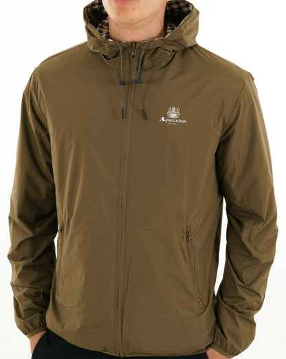 Aquascutum Hooded Sailor Reversible Jacket Army Green