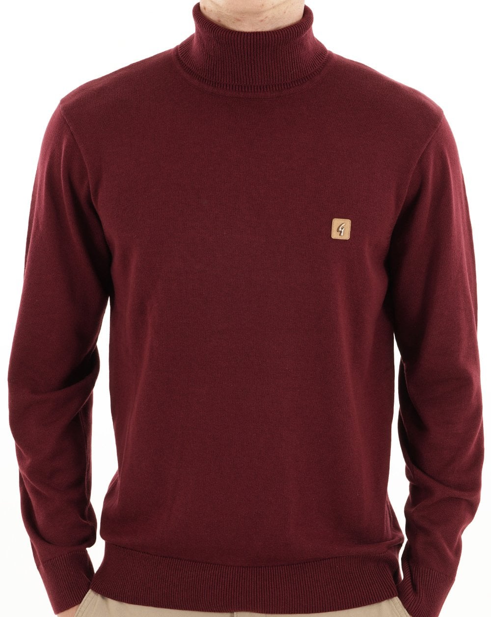 Gabicci Vintage Ricardo Roll Neck Knit Mulberry