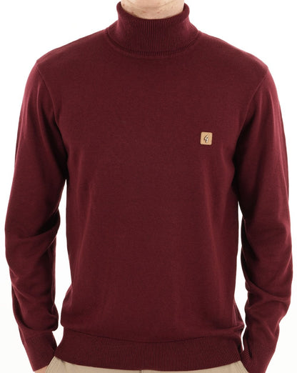 Gabicci Vintage Ricardo Roll Neck Knit Mulberry