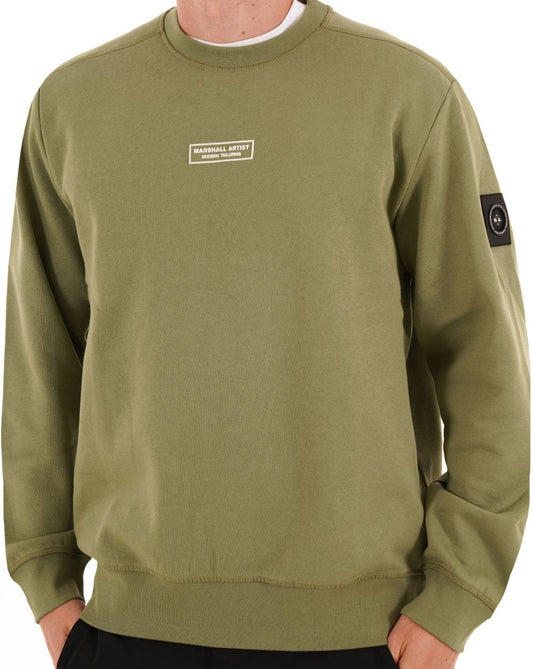 Marshall Artist Siren Crew Sweat Clay Green