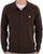 Gabicci Vintage Azima Full Button Polo DK Brown