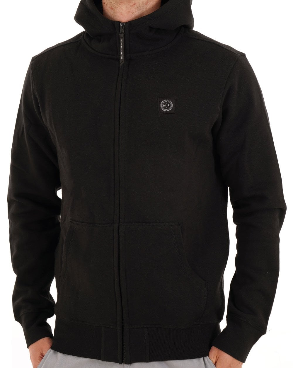 Marshall Artist Marchio Full Zip Hoodie Black