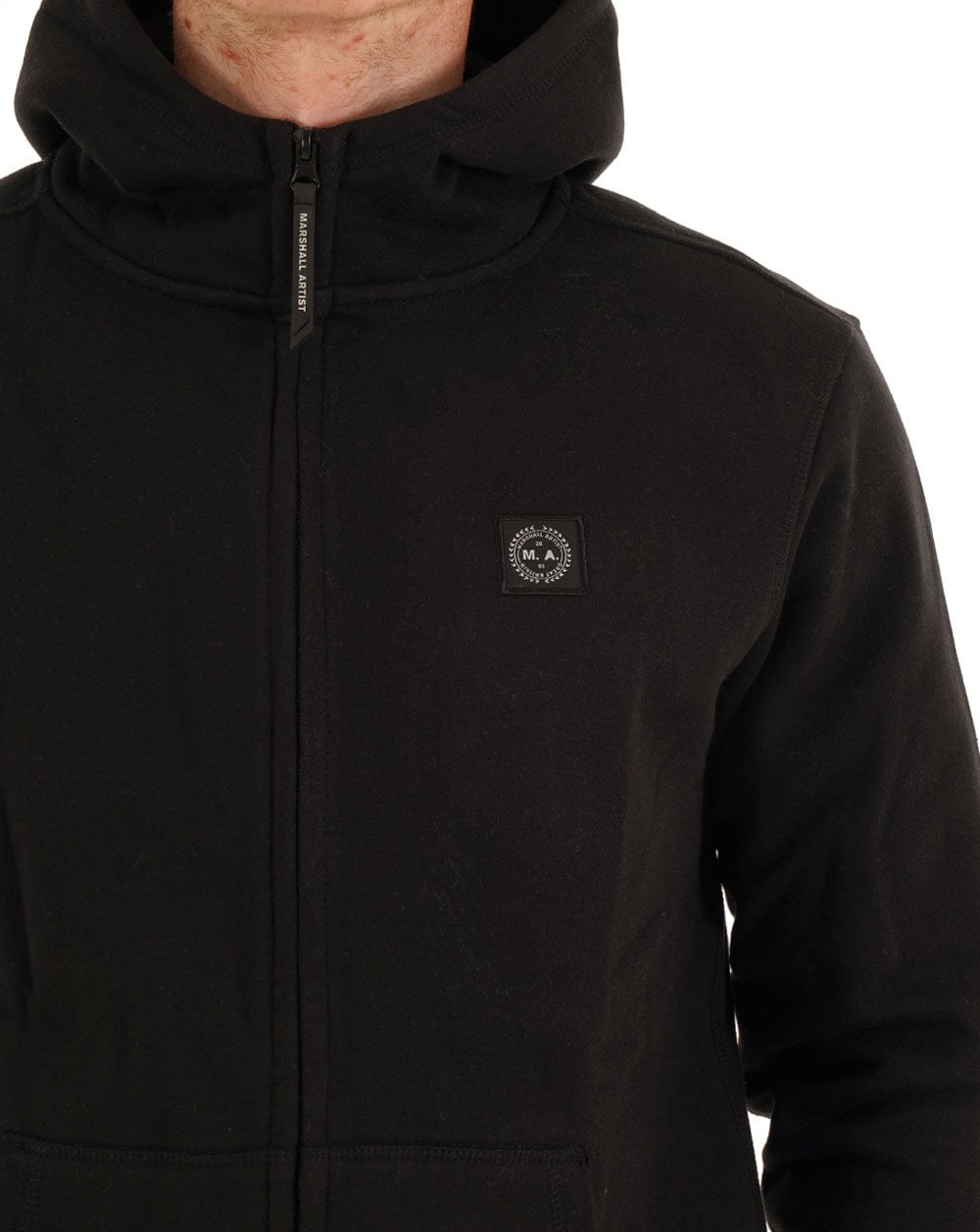 Marshall Artist Marchio Full Zip Hoodie Black
