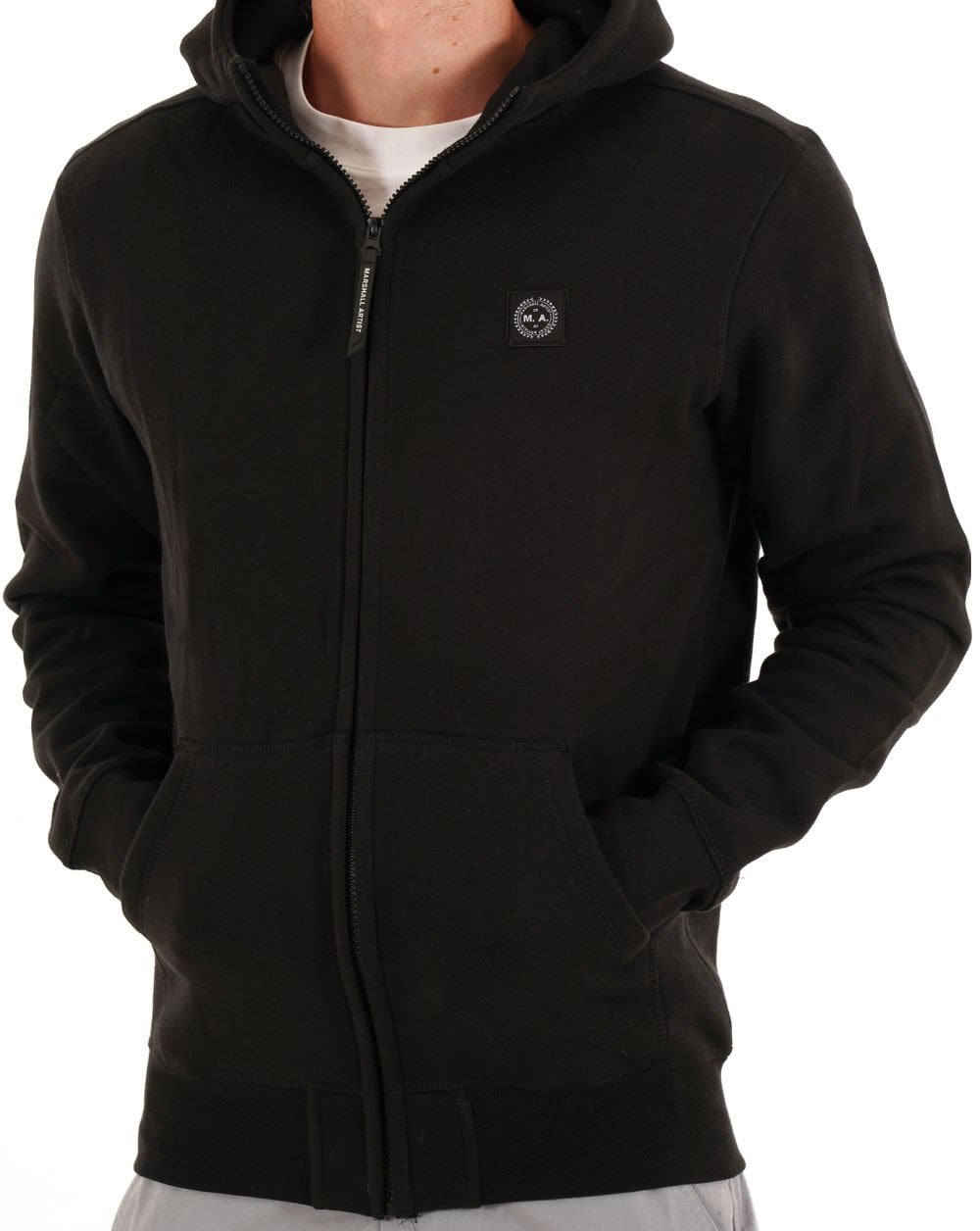 Marshall Artist Marchio Full Zip Hoodie Black