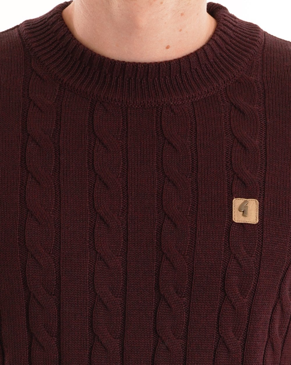 Gabicci Vintage Temor Cable Knit Mulberry