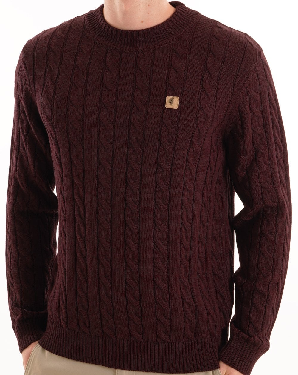 Gabicci Vintage Temor Cable Knit Mulberry