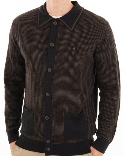 Gabicci Vintage Noel Button Through Knit Black