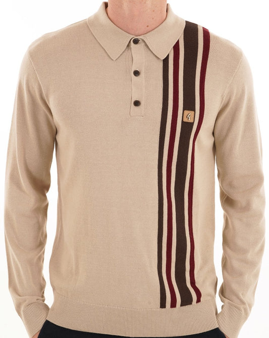 Gabicci Vintage Soda Knit Polo Linen