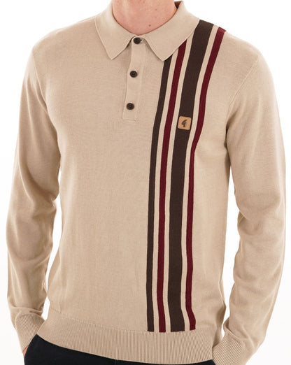 Gabicci Vintage Soda Knit Polo Linen