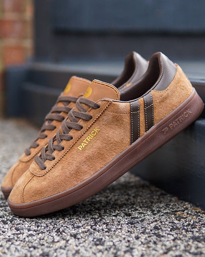 Patrick Monaco Trainers Camel Brown
