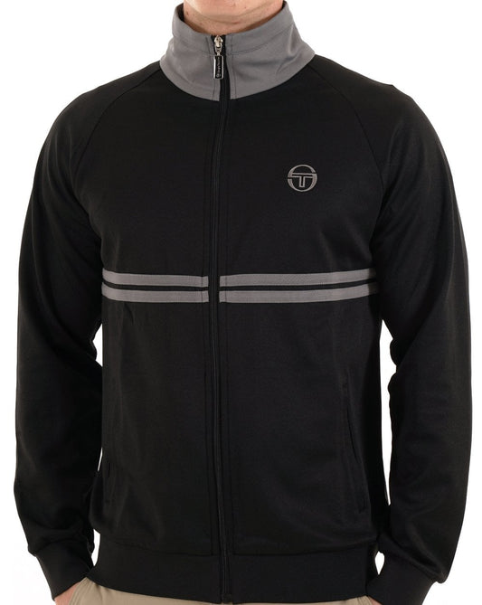 Sergio Tacchini Dallas Track Top Black Grey