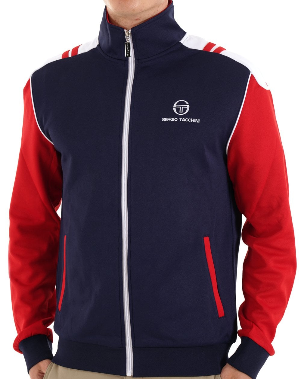 Sergio Tacchini Drive Track Top Navy Blue