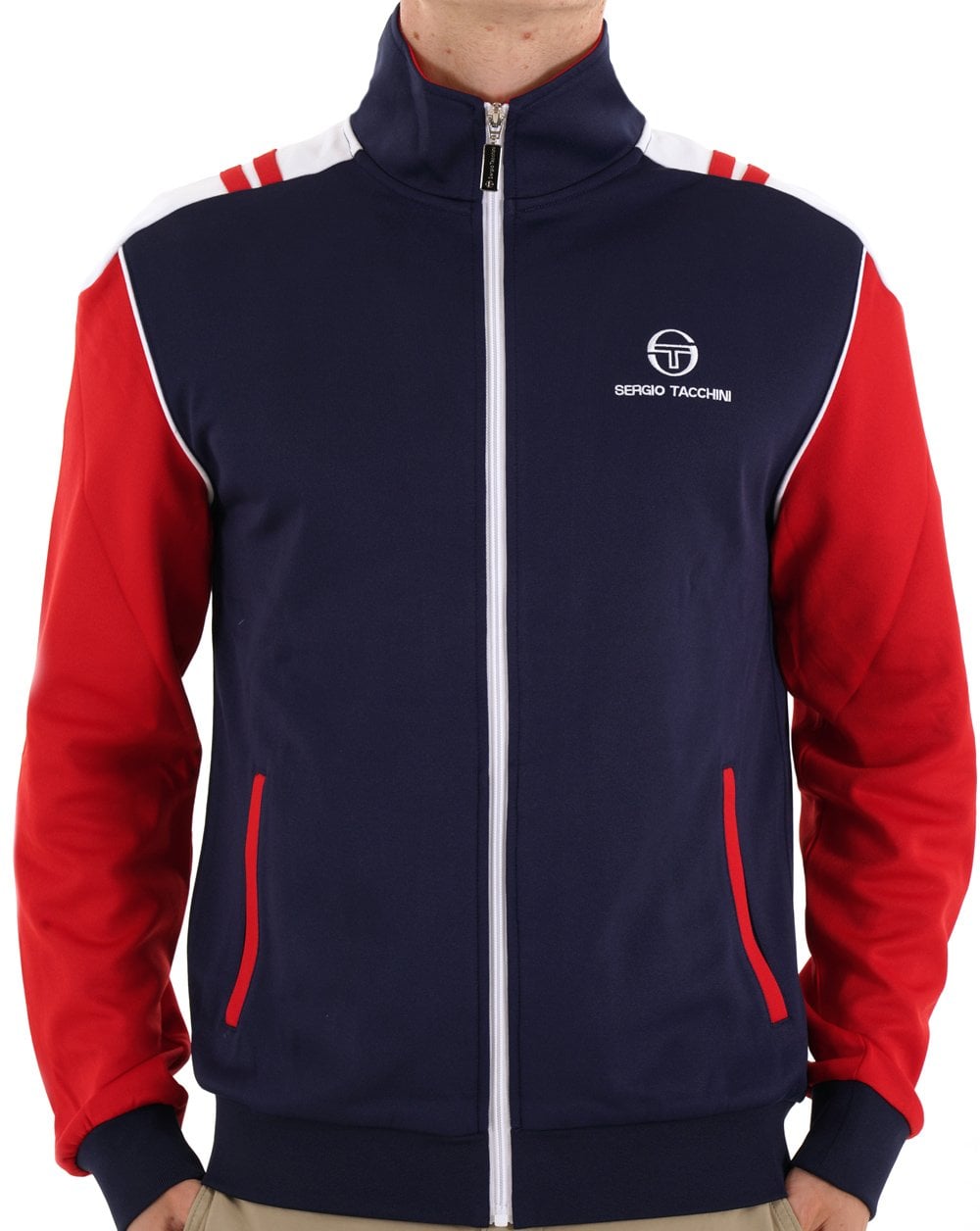 Sergio Tacchini Drive Track Top Navy Blue