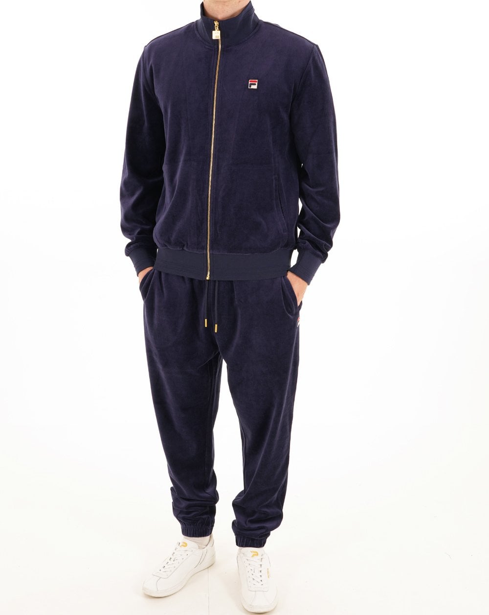 Fila Vintage Velour Track Top Navy