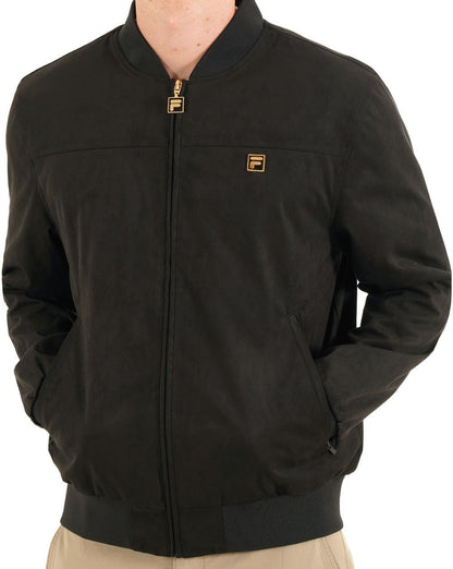 Fila Gold Suede Look Jacket Black