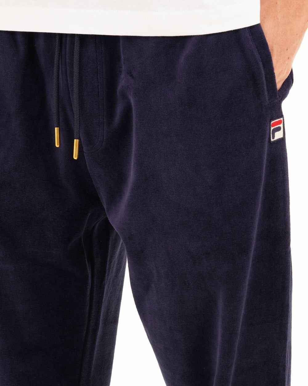 Fila Vintage Premium Velour Track Pants Navy