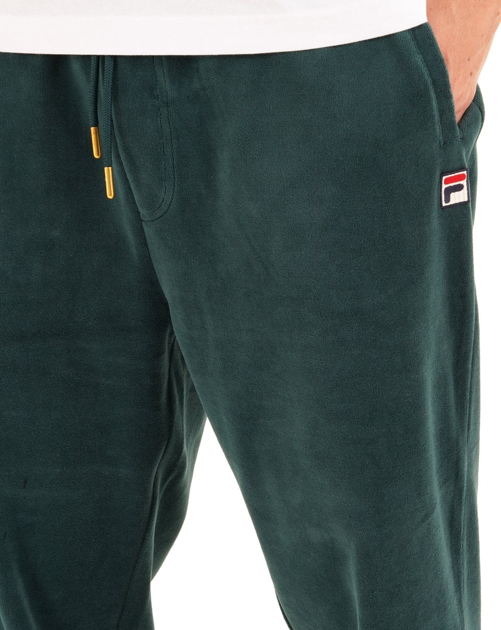 Fila Vintage Eddie Velour Track Pants Green