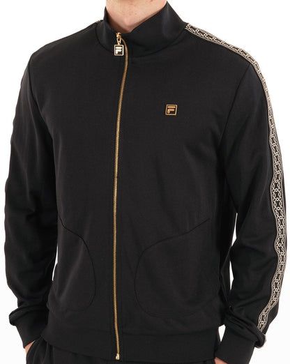 Fila Gold Roman Taped Track Top Black