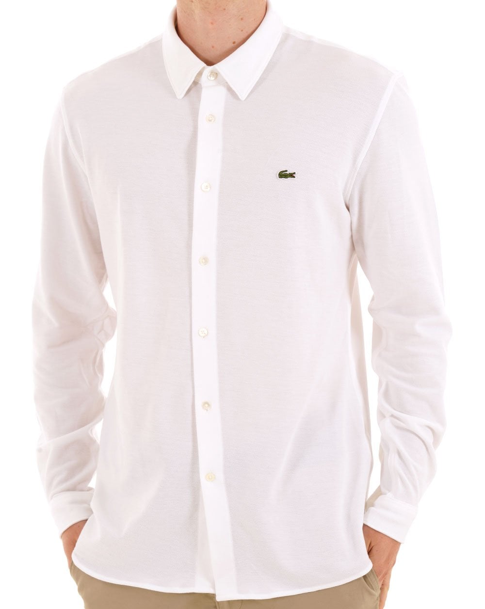 Lacoste Cotton Pique Shirt White