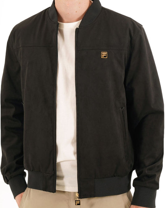 Fila Gold Suede Look Jacket Black