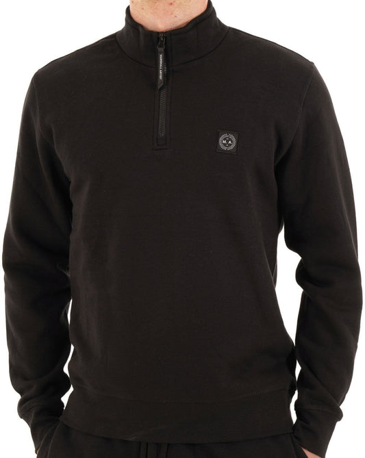 Marshall Artist Marchio 1/4 Zip Sweat Black